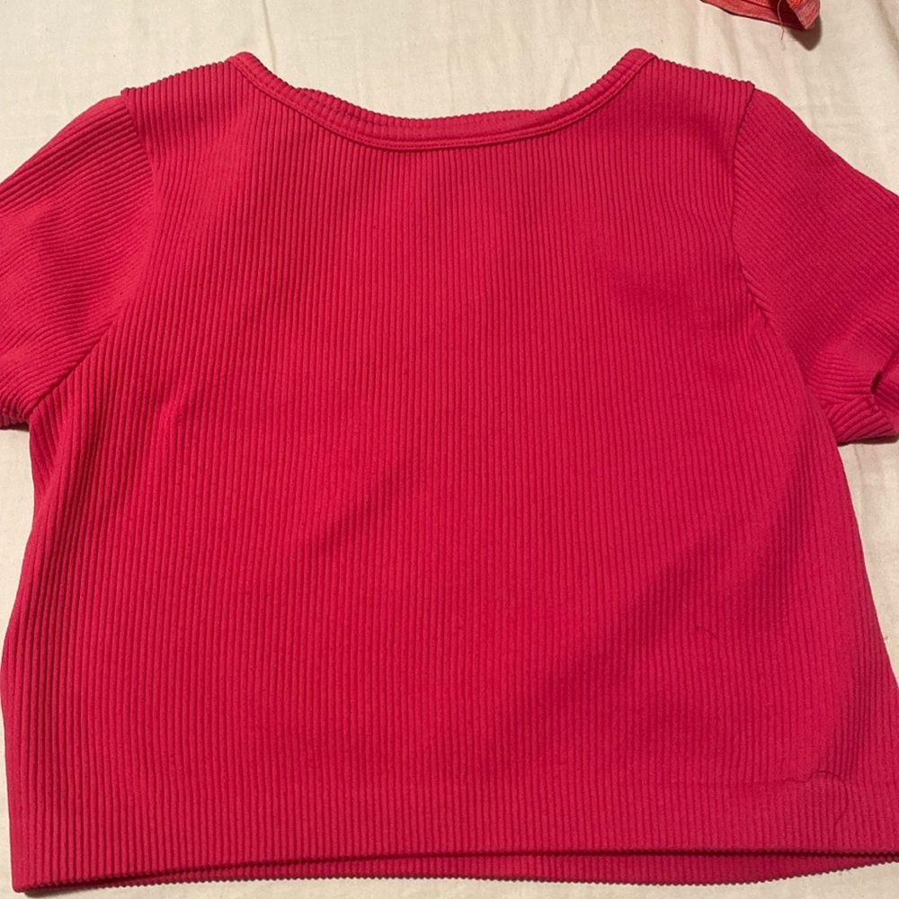 Pink crop top